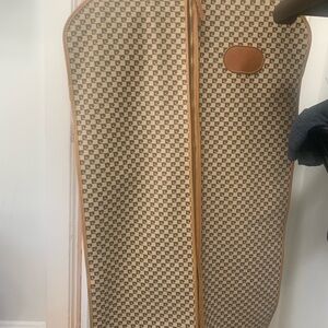 Brown Patterned Garment Bag